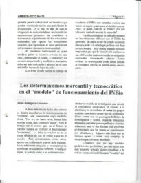 Los determinismos mercantil y tecnocrático en el “modelo” de funcionamiento  del INBio – Revista Ambientico